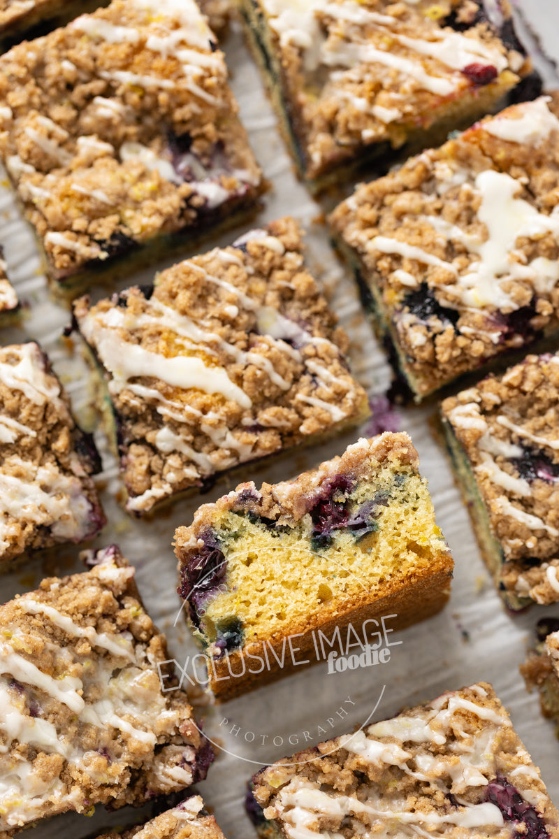 Blueberry Coffee Cake with Lemon Glaze Recipe (exclusive)