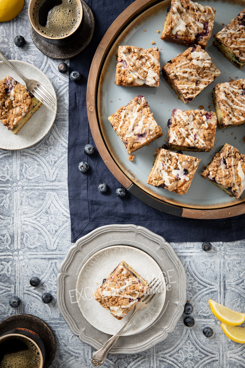 Blueberry Coffee Cake with Lemon Glaze Recipe (exclusive)