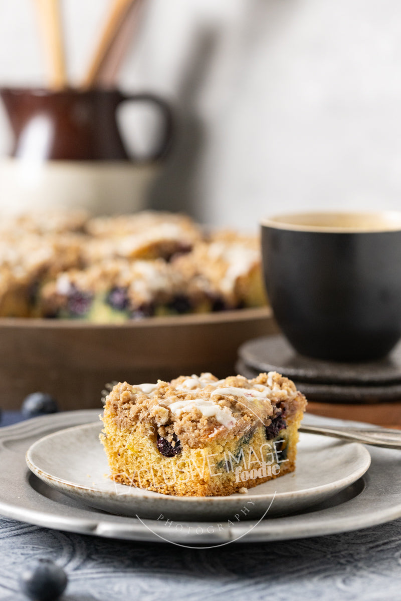 Blueberry Coffee Cake with Lemon Glaze Recipe (exclusive)