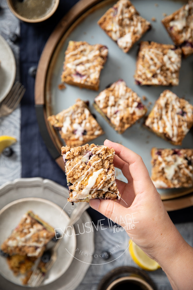 Blueberry Coffee Cake with Lemon Glaze Recipe (exclusive)