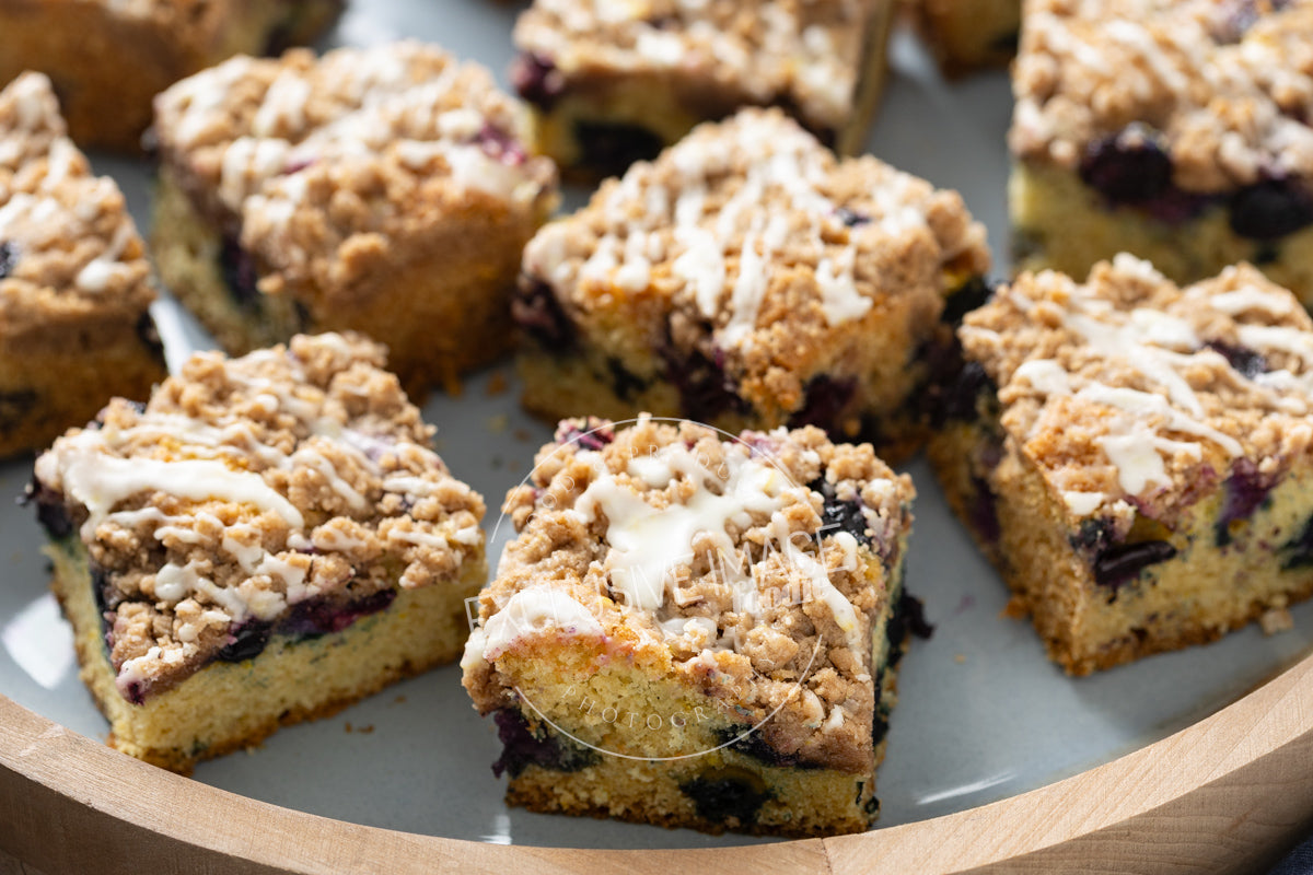 Blueberry Coffee Cake with Lemon Glaze Recipe (exclusive)