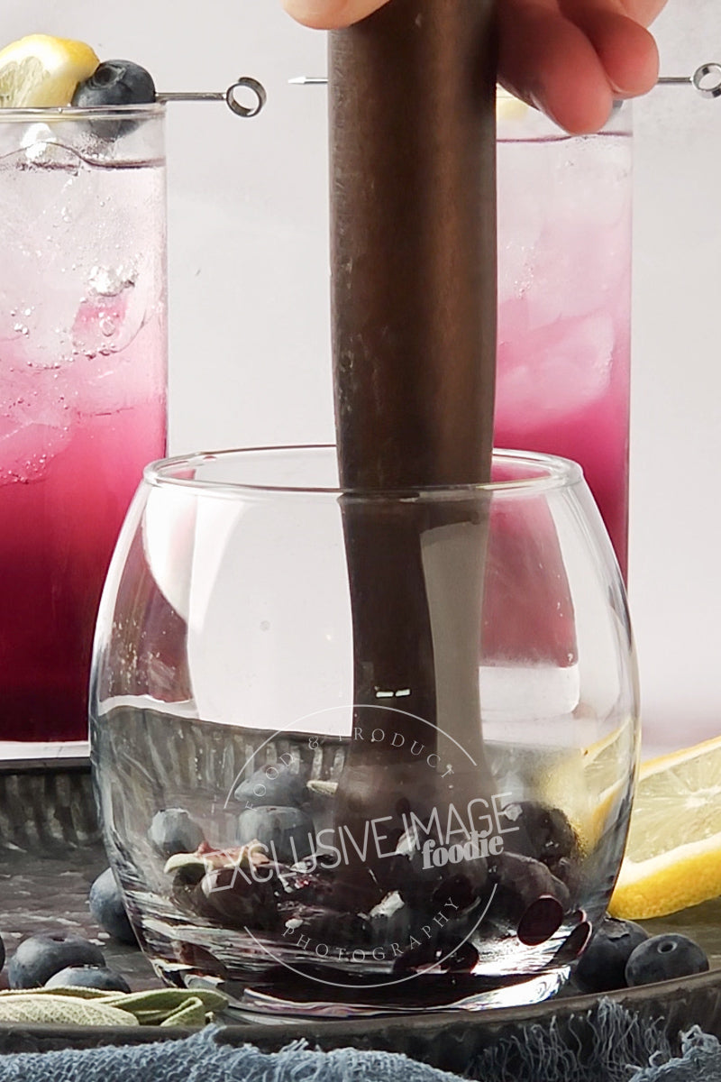 Blueberry Sage Mocktail Recipe - Exclusive Recipe & Food Photography For Bloggers