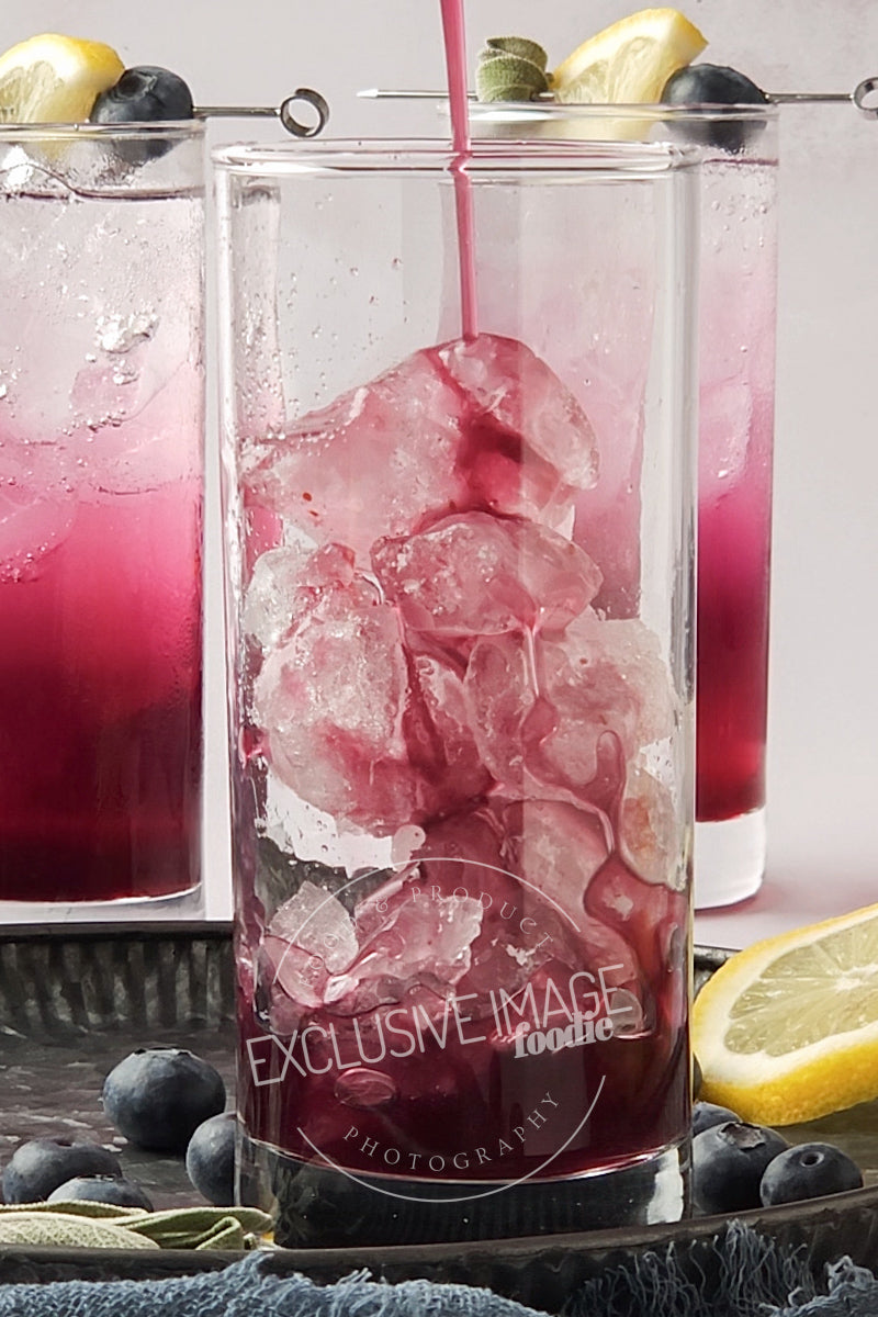 Blueberry Sage Mocktail Recipe - Exclusive Recipe & Food Photography For Bloggers