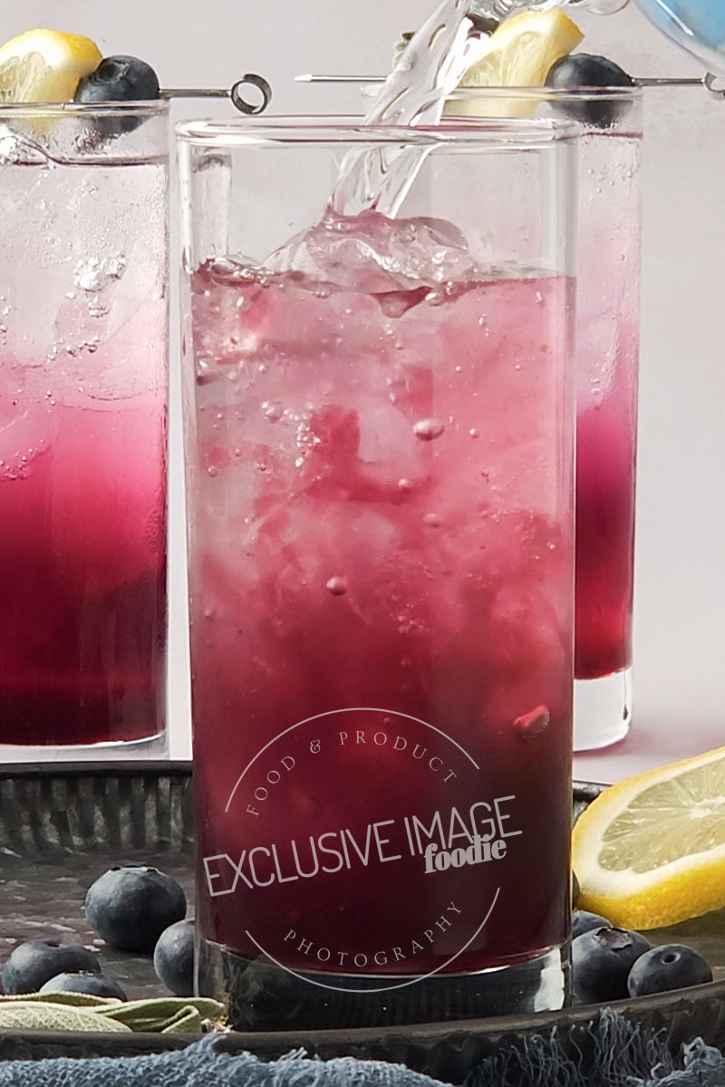 Blueberry Sage Mocktail Recipe - Exclusive Recipe & Food Photography For Bloggers