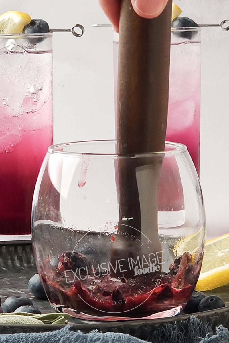 Blueberry Sage Mocktail Recipe - Exclusive Recipe & Food Photography For Bloggers