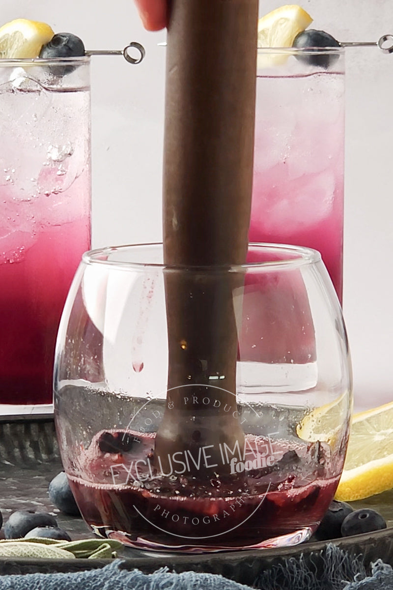 Blueberry Sage Mocktail Recipe - Exclusive Recipe & Food Photography For Bloggers
