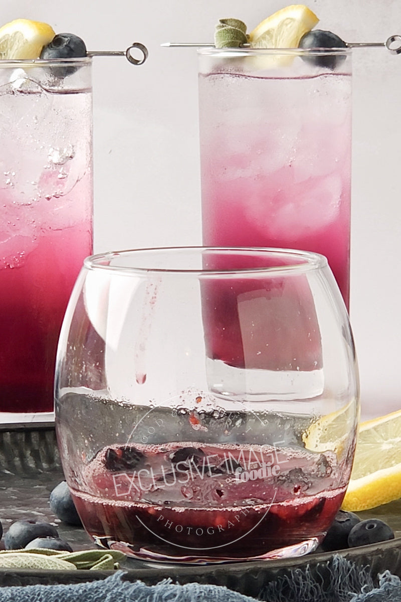 Blueberry Sage Mocktail Recipe - Exclusive Recipe & Food Photography For Bloggers