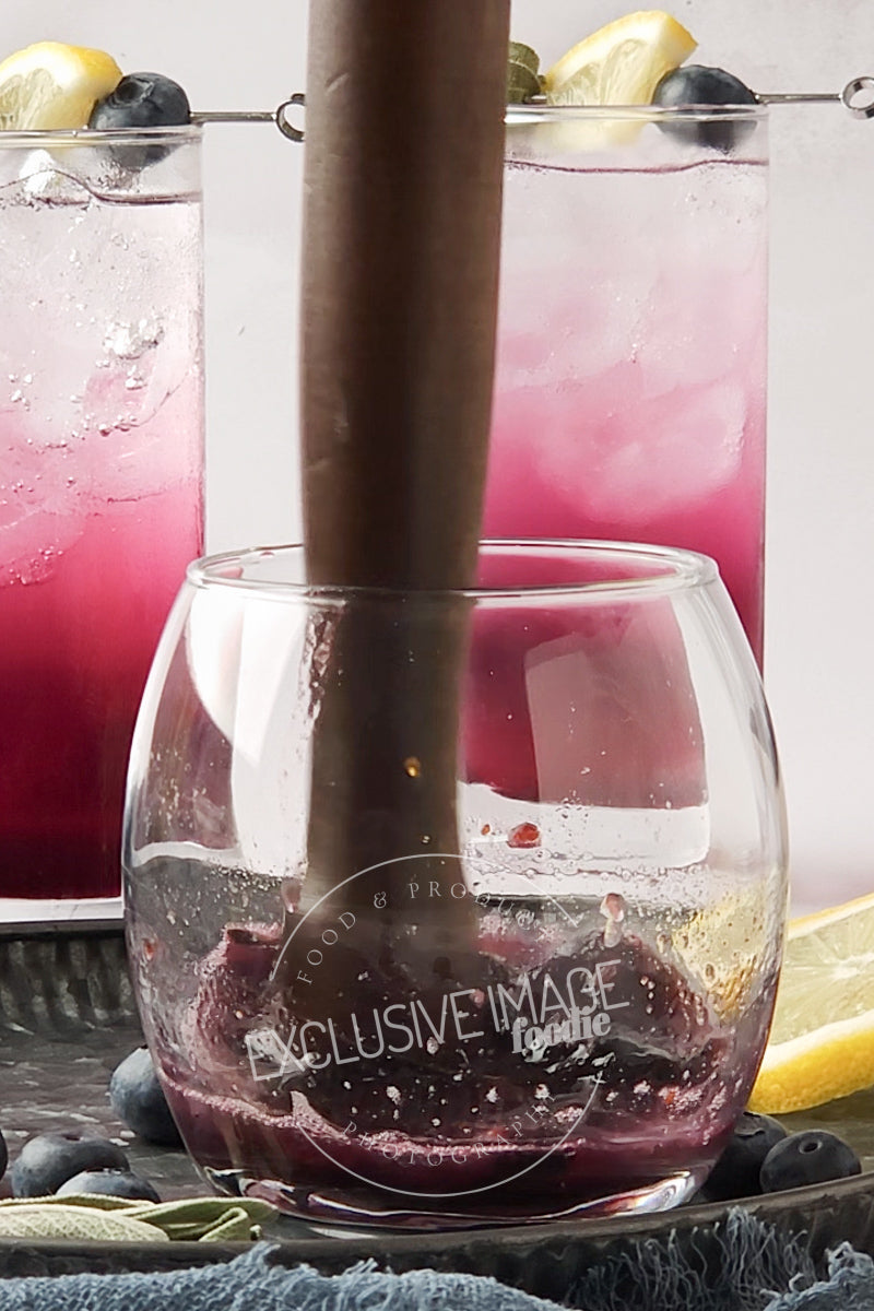 Blueberry Sage Mocktail Recipe - Exclusive Recipe & Food Photography For Bloggers