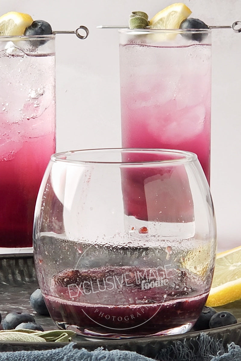 Blueberry Sage Mocktail Recipe - Exclusive Recipe & Food Photography For Bloggers