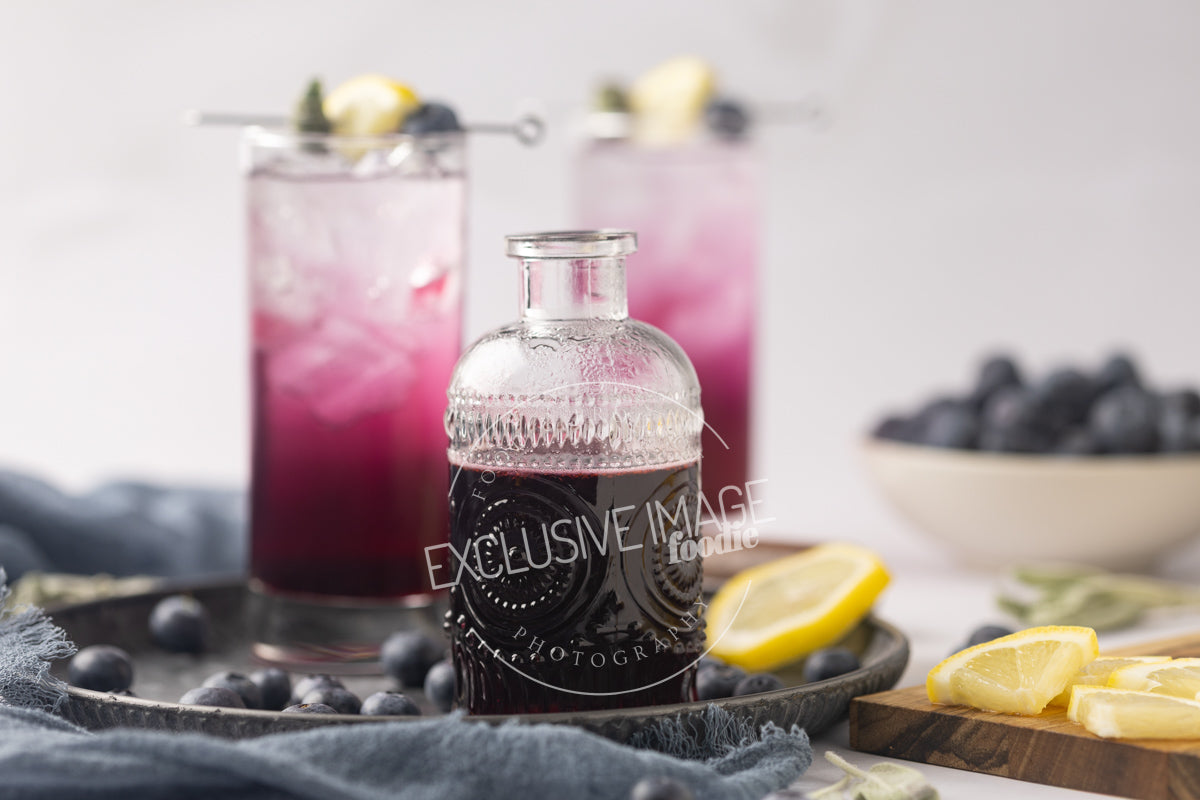 Blueberry Sage Mocktail Recipe - Exclusive Recipe & Food Photography For Bloggers