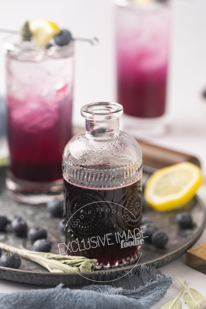 Blueberry Sage Mocktail Recipe - Exclusive Recipe & Food Photography For Bloggers