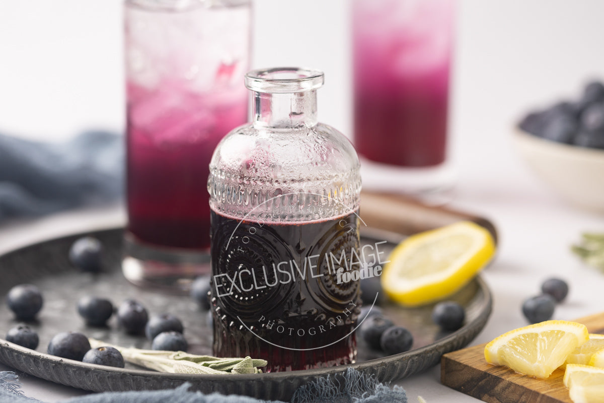 Blueberry Sage Mocktail Recipe - Exclusive Recipe & Food Photography For Bloggers