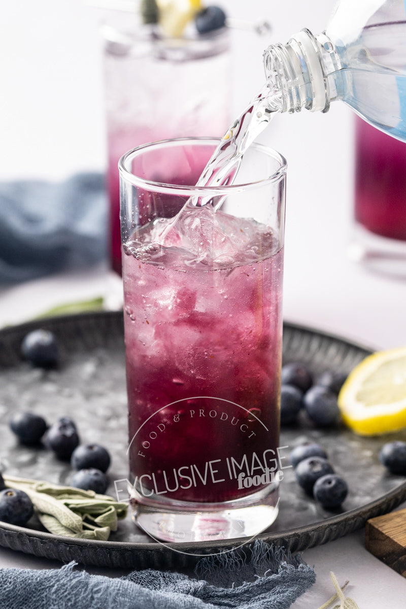 Blueberry Sage Mocktail Recipe - Exclusive Recipe & Food Photography For Bloggers