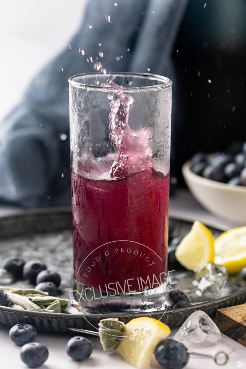 Blueberry Sage Mocktail Recipe - Exclusive Recipe & Food Photography For Bloggers