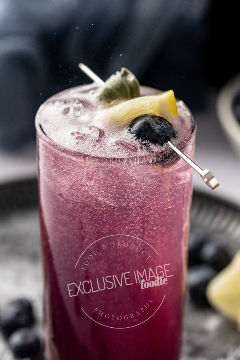 Blueberry Sage Mocktail Recipe - Exclusive Recipe & Food Photography For Bloggers