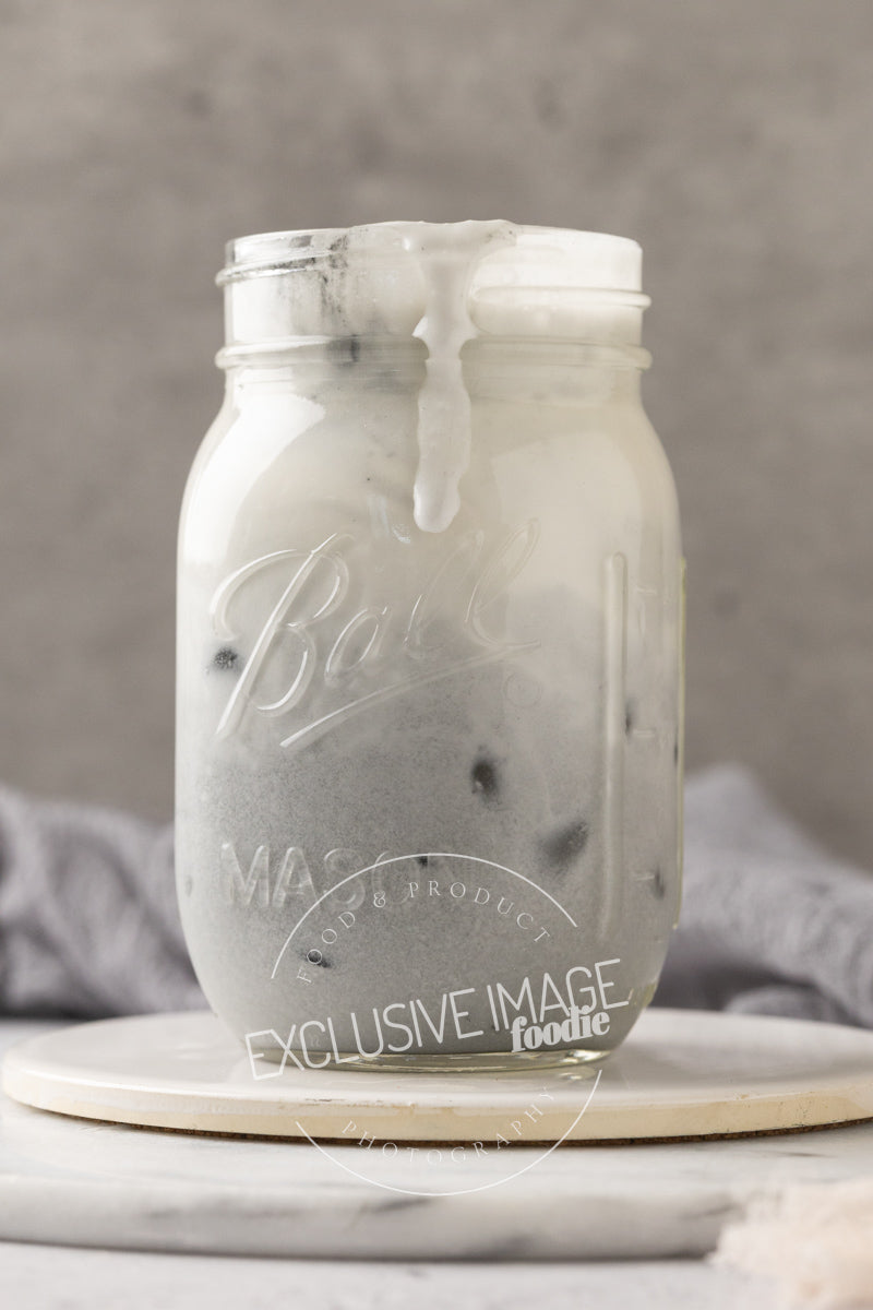 Charcoal Iced “Latte” Recipe, Photos, & Video (Exclusive)