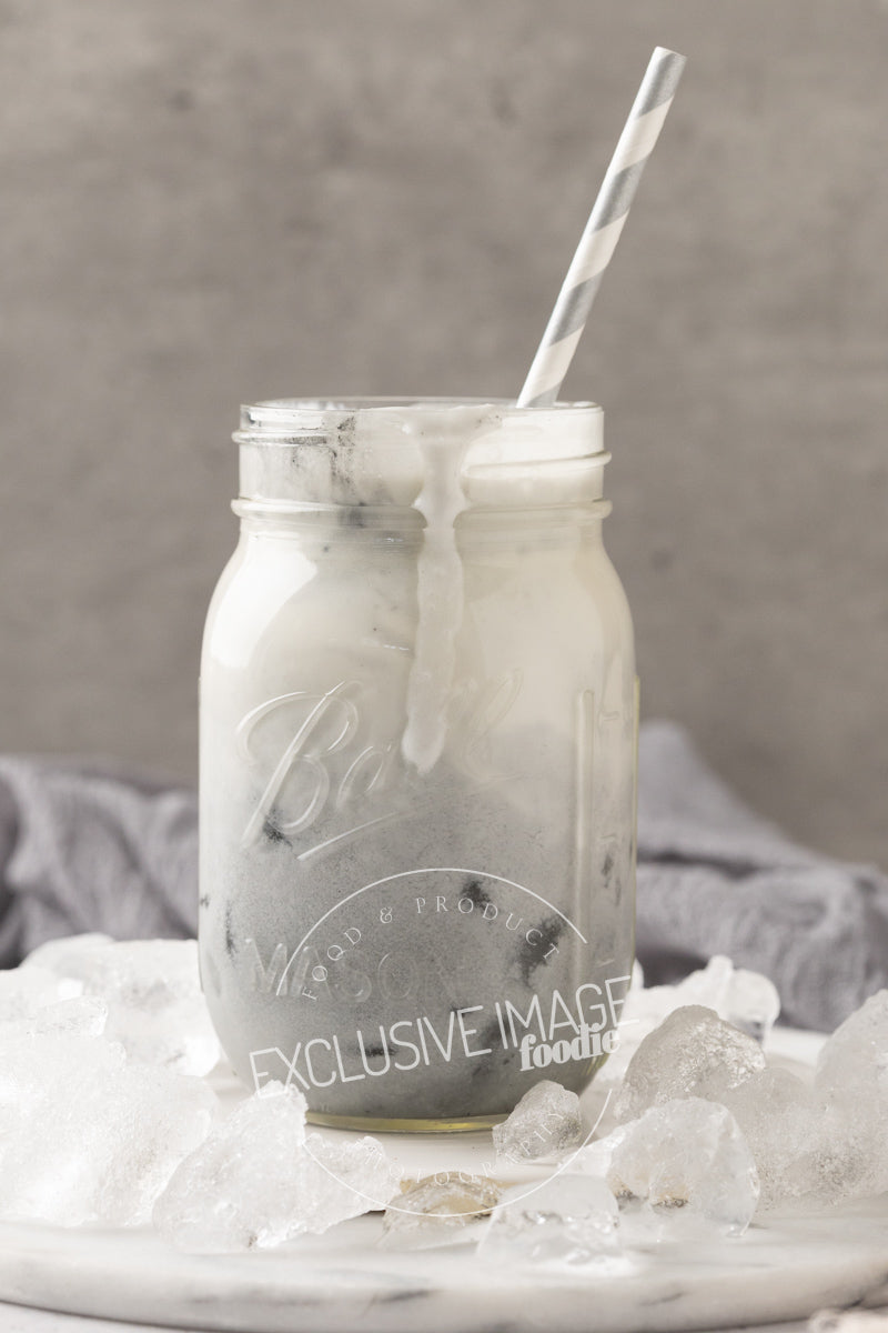 Charcoal Iced “Latte” Recipe, Photos, & Video (Exclusive)