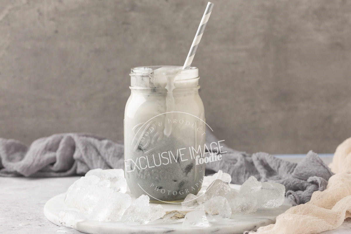 Charcoal Iced “Latte” Recipe, Photos, & Video (Exclusive)