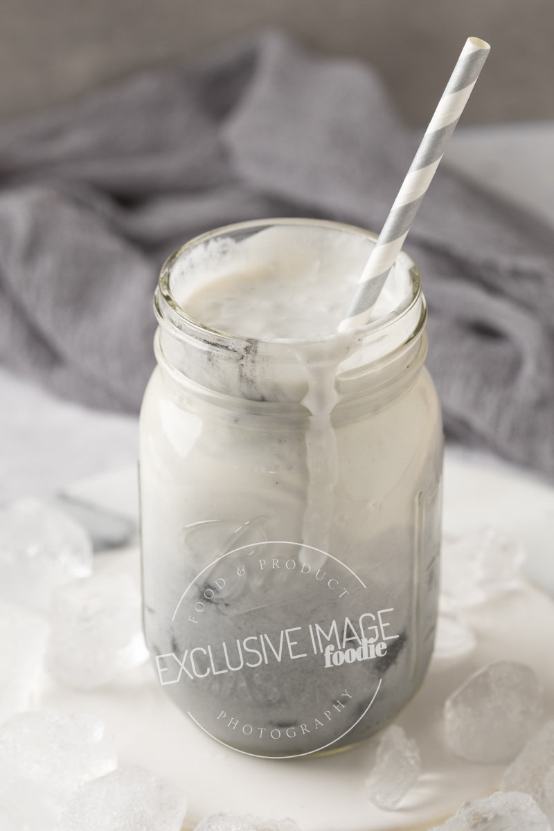 Charcoal Iced “Latte” Recipe, Photos, & Video (Exclusive)