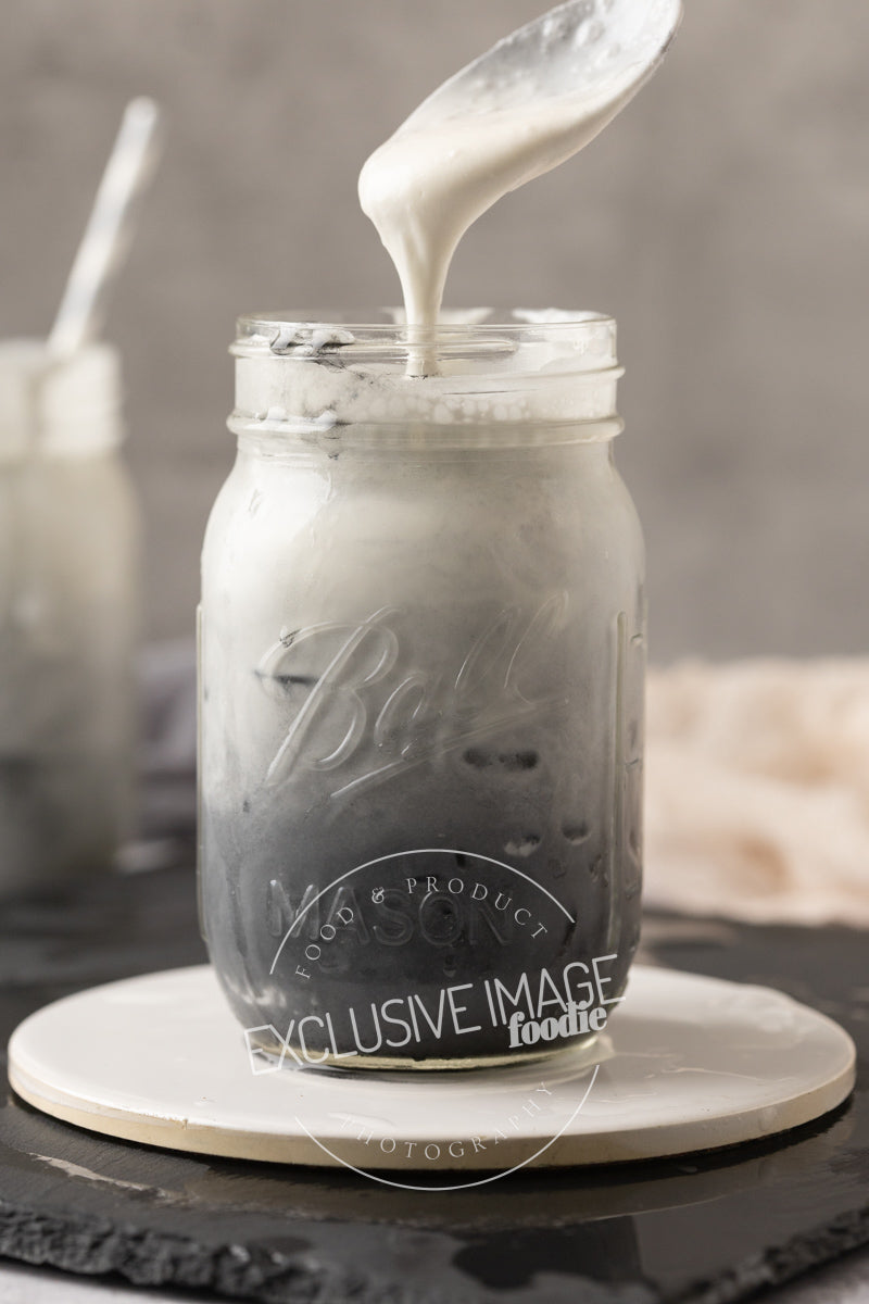 Charcoal Iced “Latte” Recipe, Photos, & Video (Exclusive)
