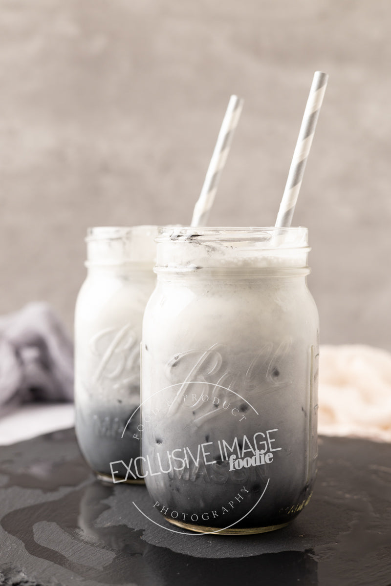 Charcoal Iced “Latte” Recipe, Photos, & Video (Exclusive)