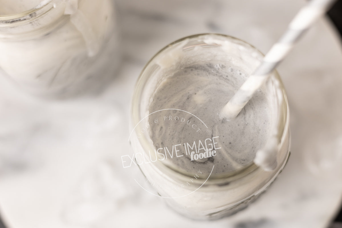 Charcoal Iced “Latte” Recipe, Photos, & Video (Exclusive)