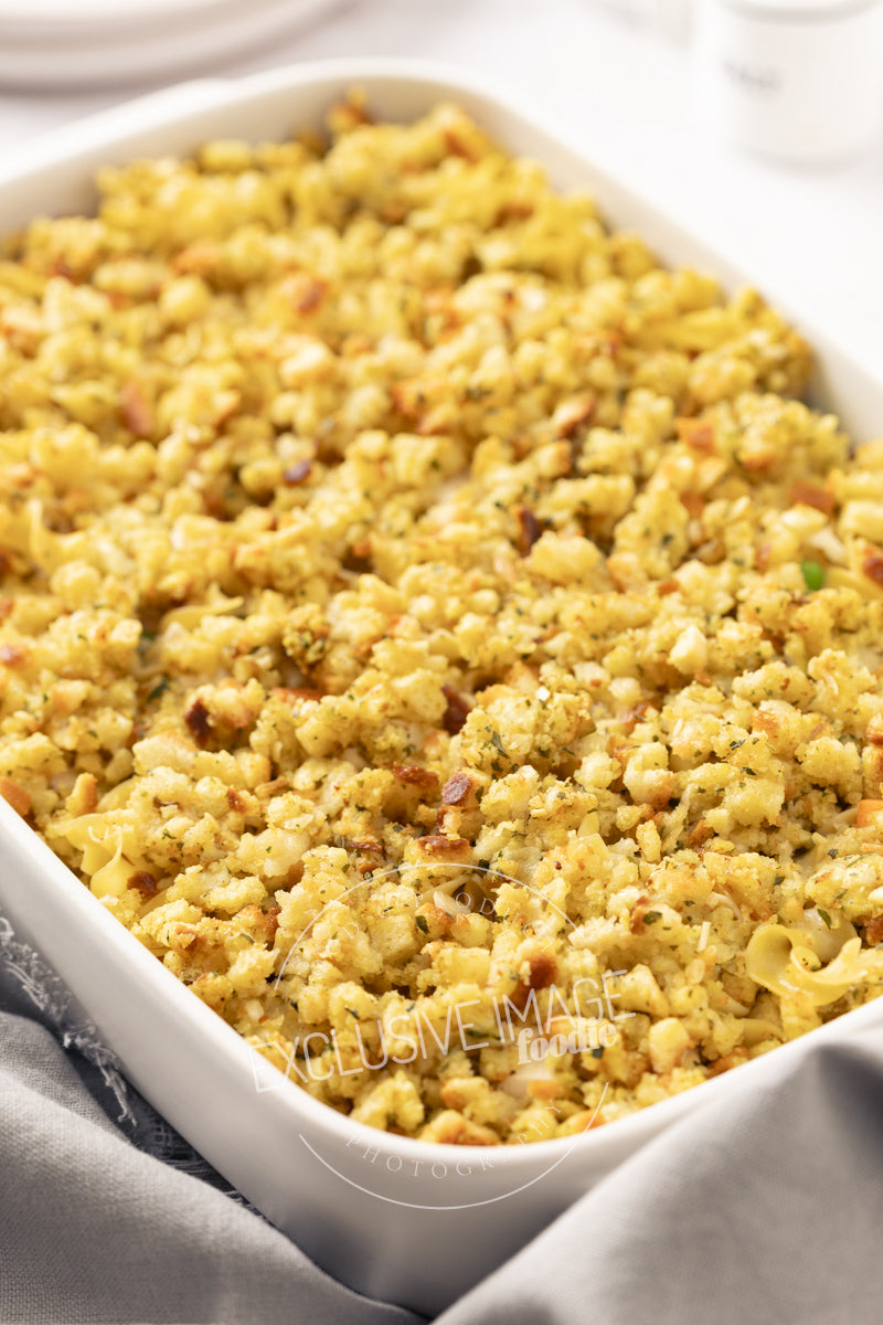Chicken Noodle Casserole with Stuffing Recipe (exclusive)