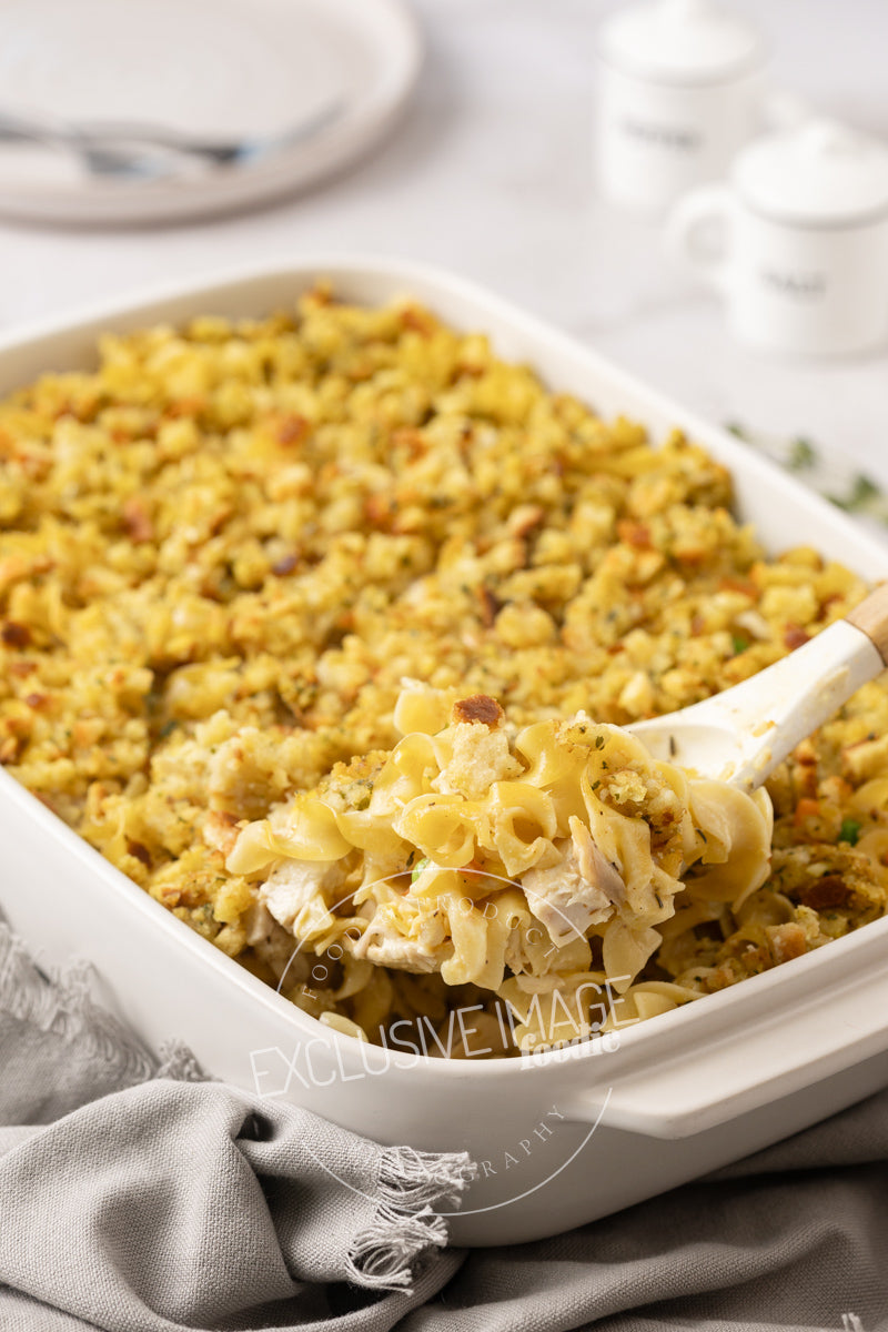 Chicken Noodle Casserole with Stuffing Recipe (exclusive)