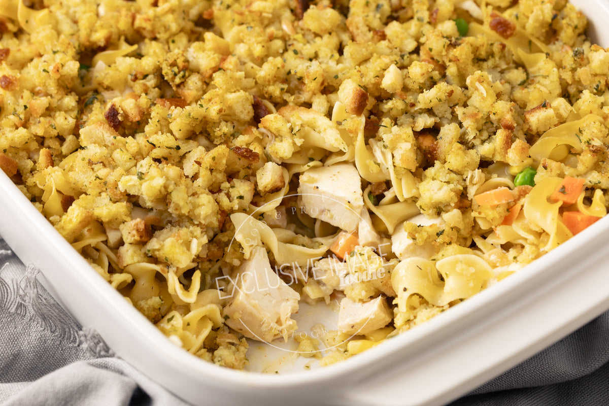 Chicken Noodle Casserole with Stuffing Recipe (exclusive)