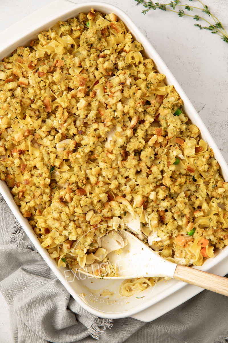 Chicken Noodle Casserole with Stuffing Recipe (exclusive)