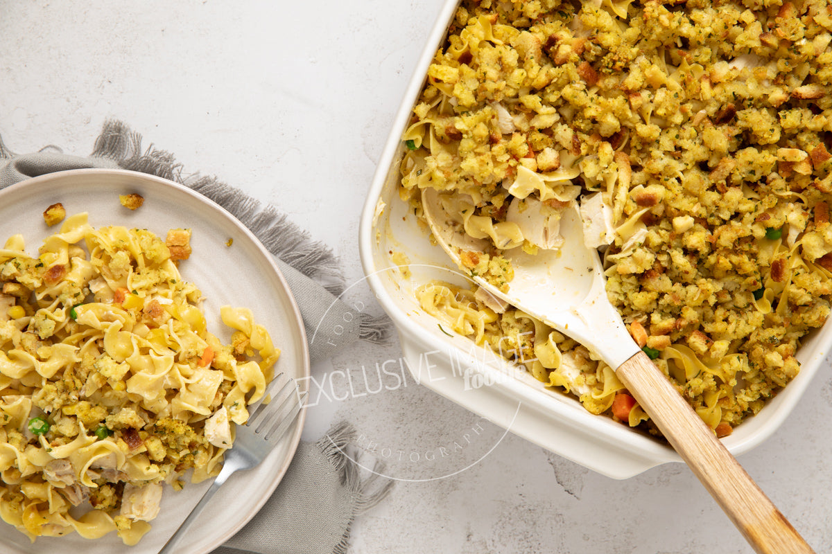 Chicken Noodle Casserole with Stuffing Recipe (exclusive)
