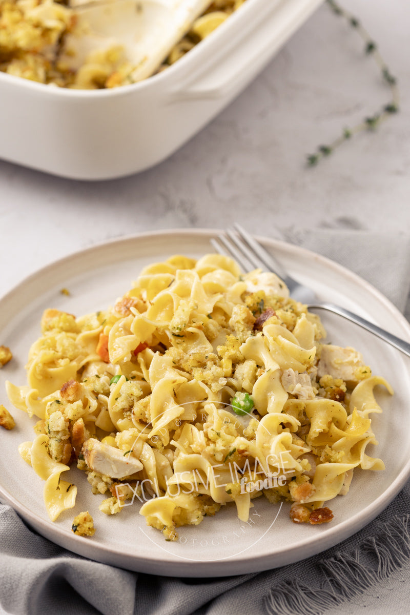 Chicken Noodle Casserole with Stuffing Recipe (exclusive)