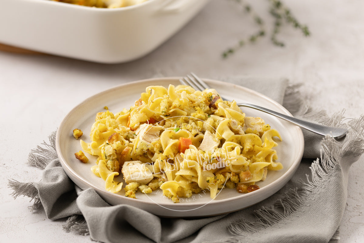 Chicken Noodle Casserole with Stuffing Recipe (exclusive)