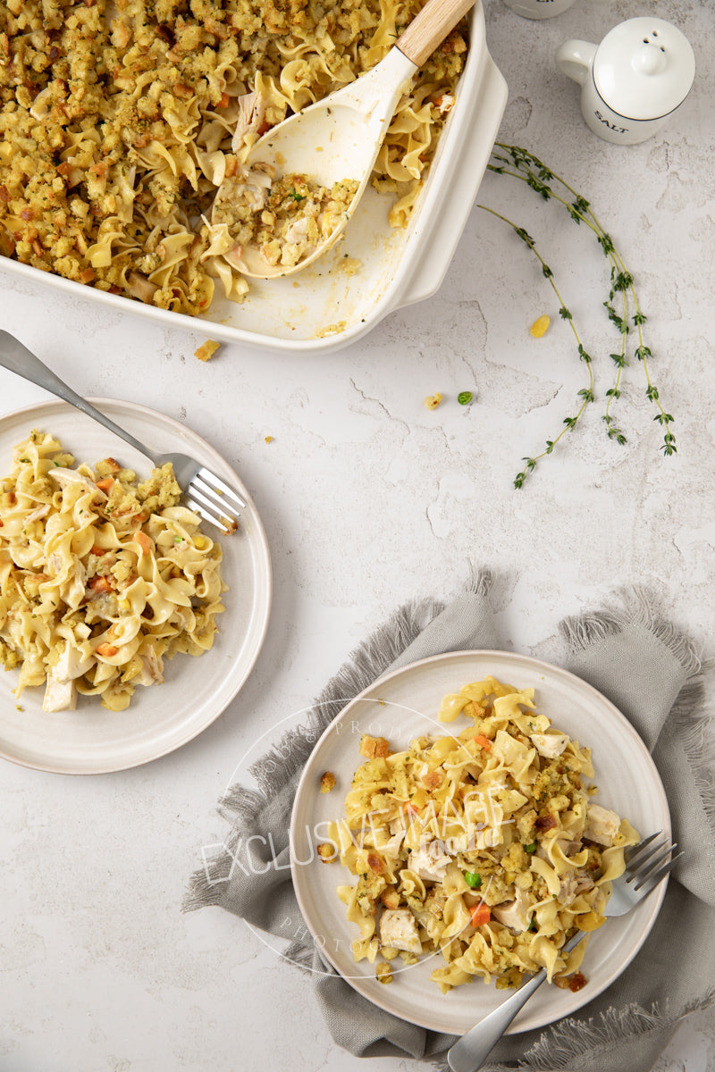 Chicken Noodle Casserole with Stuffing Recipe (exclusive)