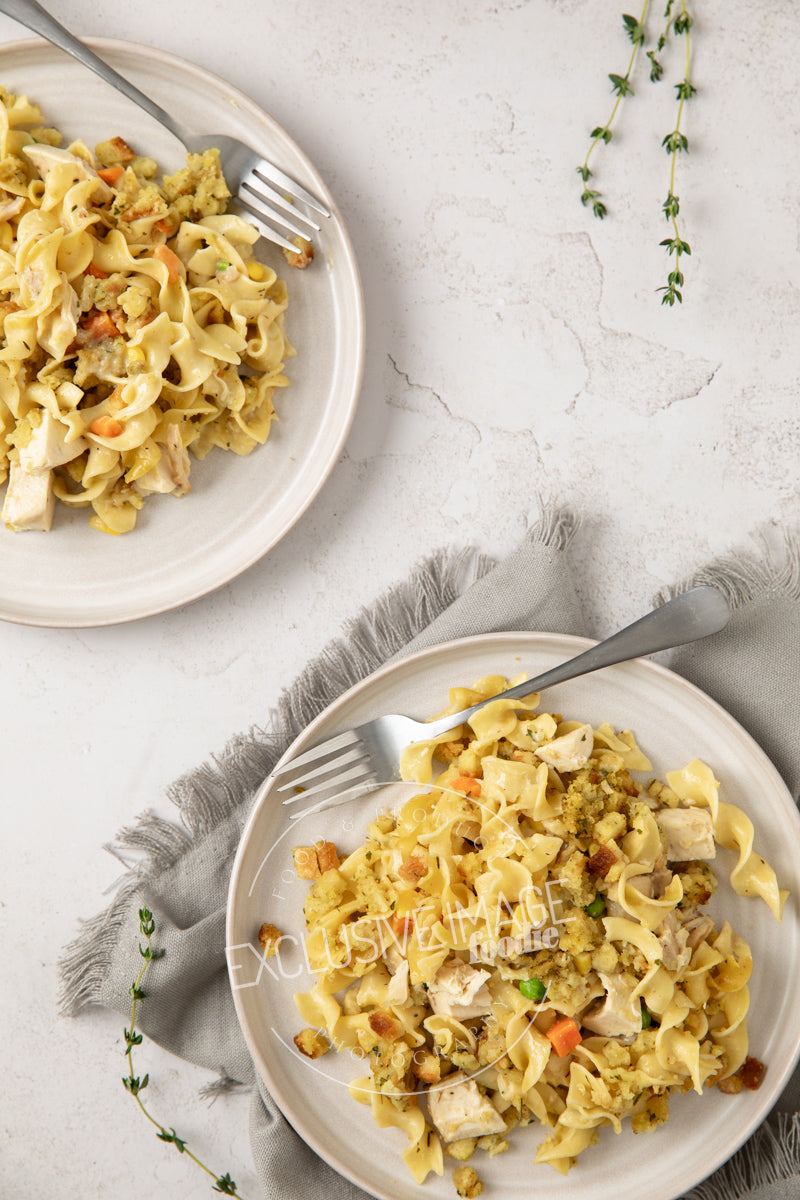 Chicken Noodle Casserole with Stuffing Recipe (exclusive)