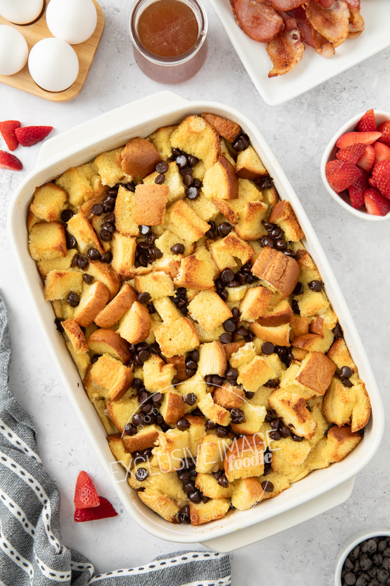 Chocolate Chip Baked French Toast Casserole Recipe (exclusive)