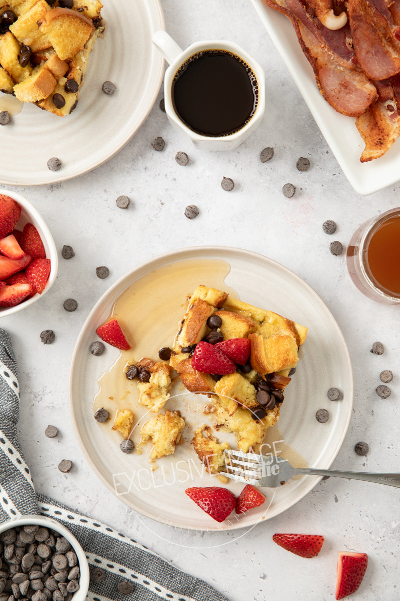 Chocolate Chip Baked French Toast Casserole Recipe (exclusive)