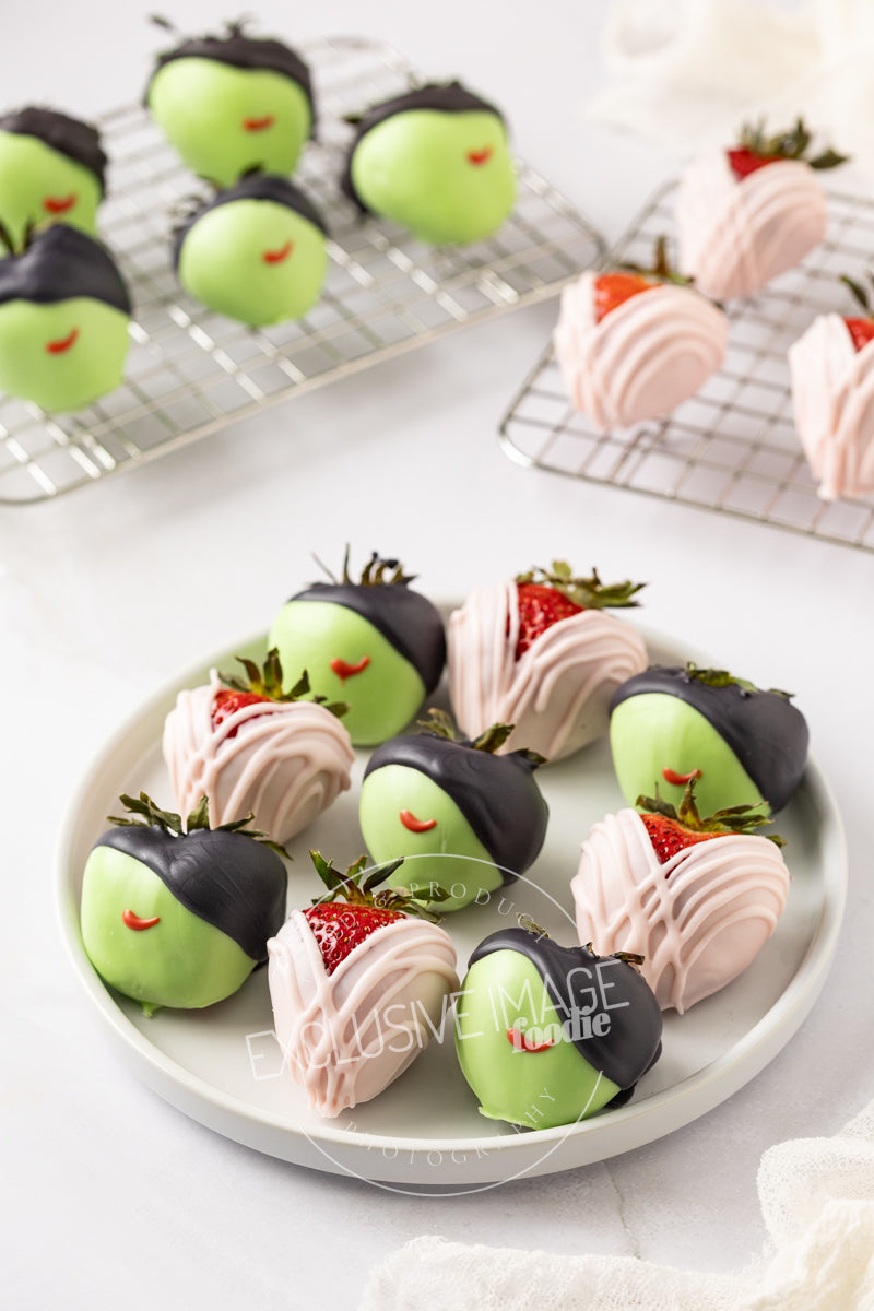 Wicked Themed White Chocolate Covered Strawberries Recipe + VIDEO (exclusive)