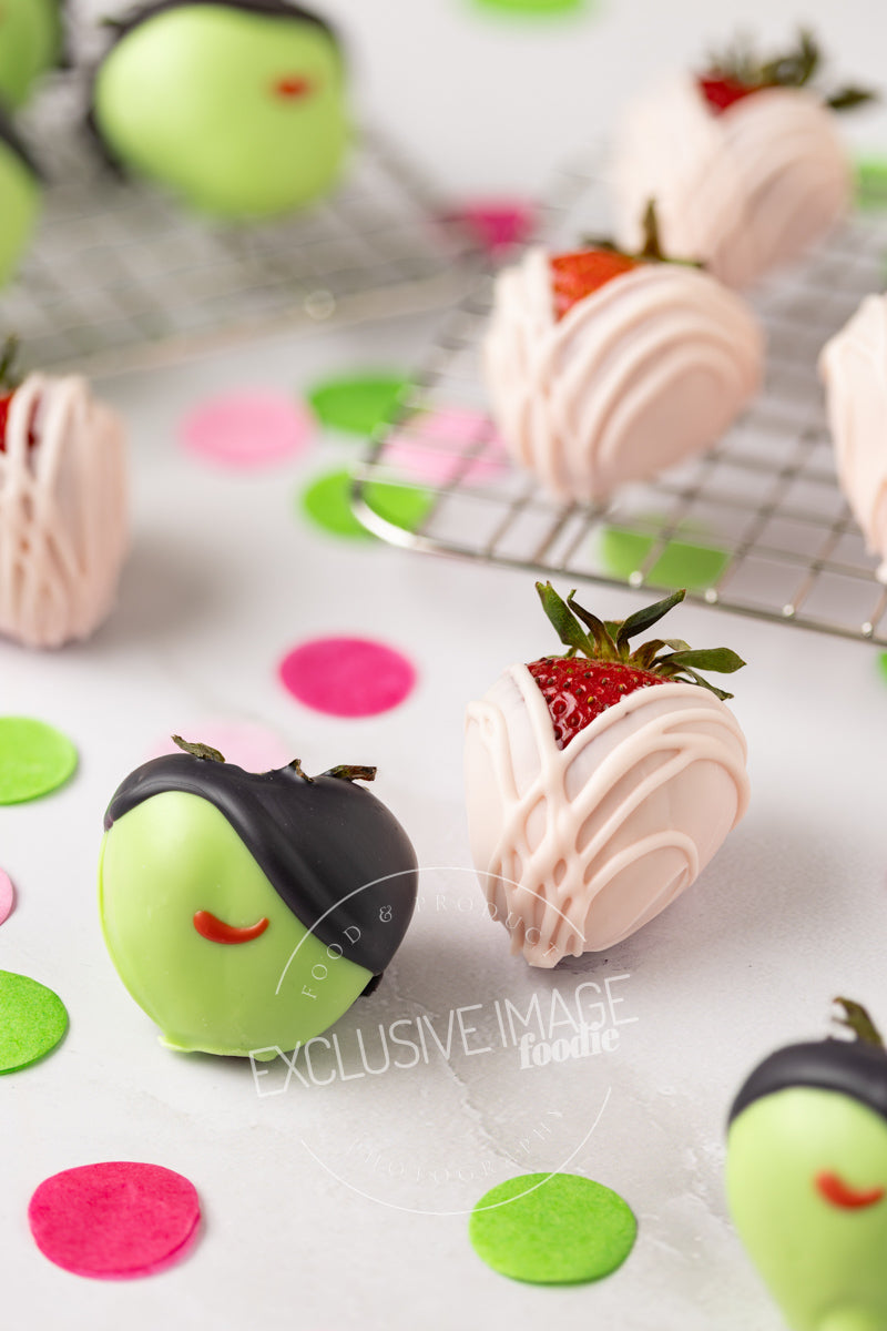 Wicked Themed White Chocolate Covered Strawberries Recipe + VIDEO (exclusive)