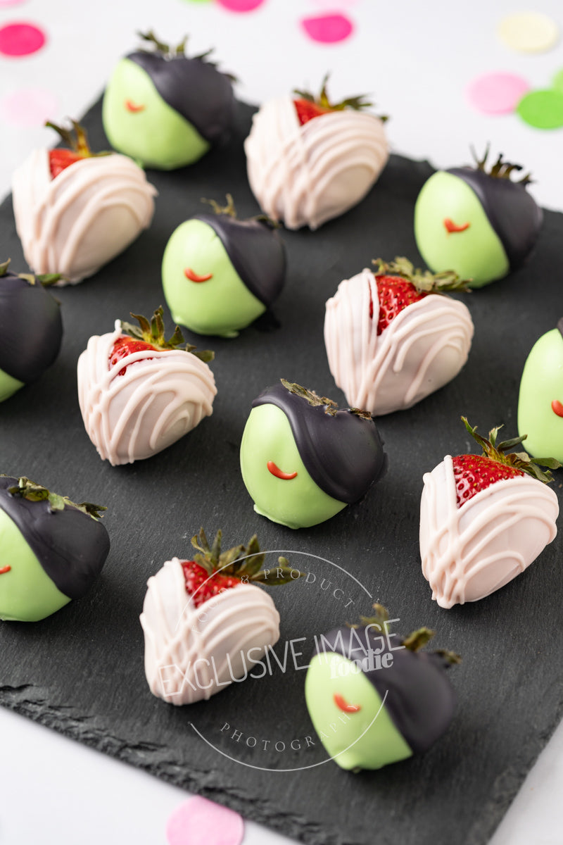 Wicked Themed White Chocolate Covered Strawberries Recipe + VIDEO (exclusive)