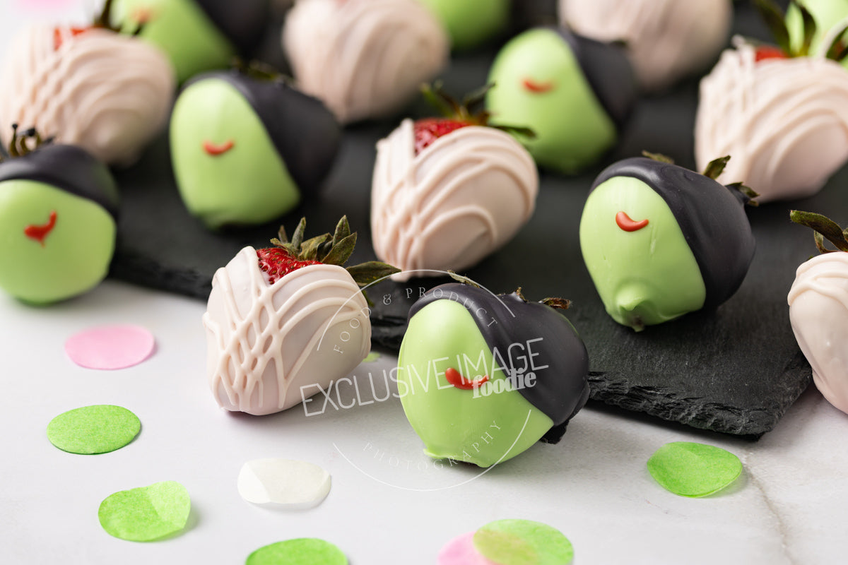 Wicked Themed White Chocolate Covered Strawberries Recipe + VIDEO (exclusive)