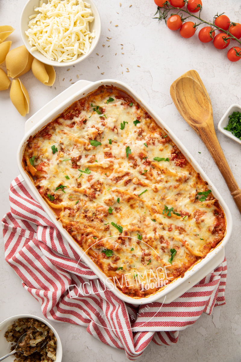 Beef Stuffed Shells with Cottage Cheese Recipe (exclusive)