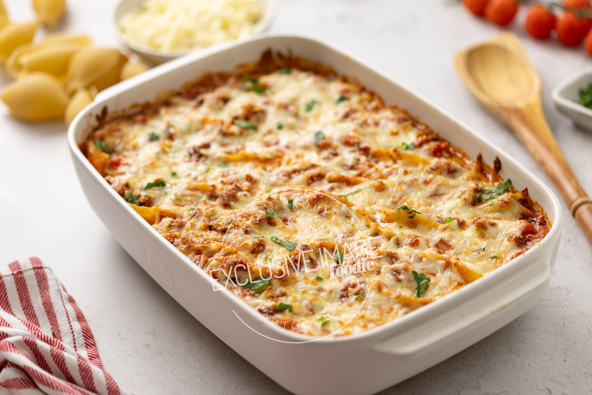 Beef Stuffed Shells with Cottage Cheese Recipe (exclusive)