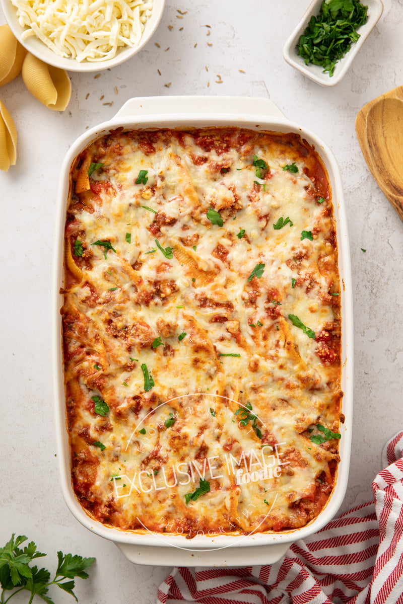 Beef Stuffed Shells with Cottage Cheese Recipe (exclusive)