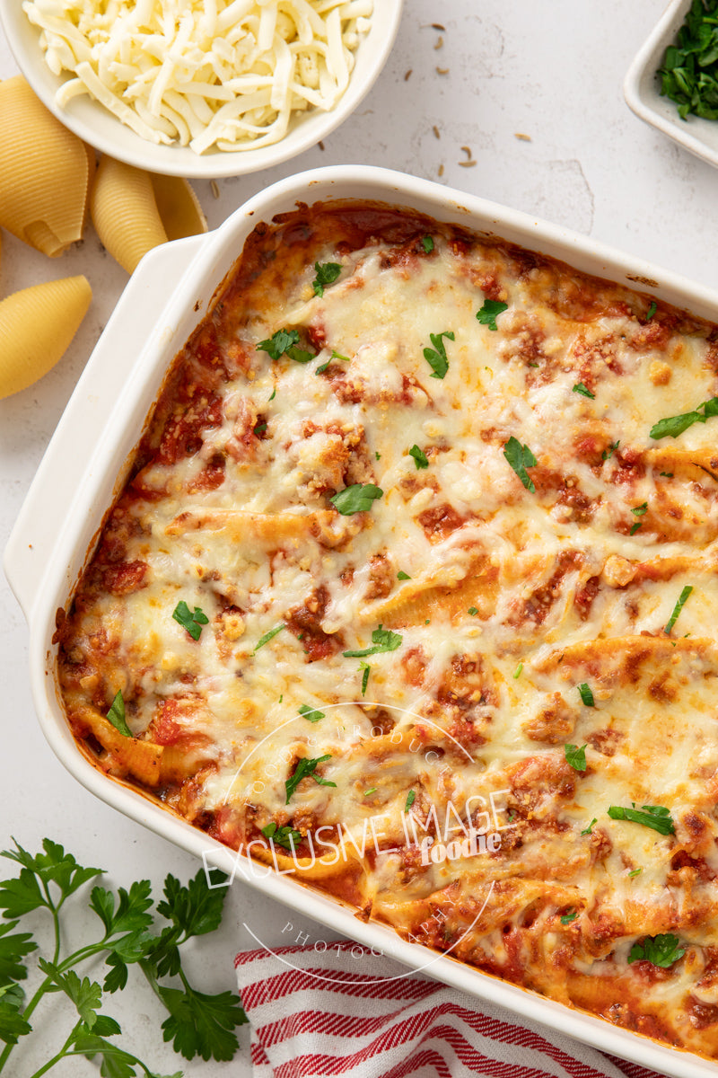 Beef Stuffed Shells with Cottage Cheese Recipe (exclusive)