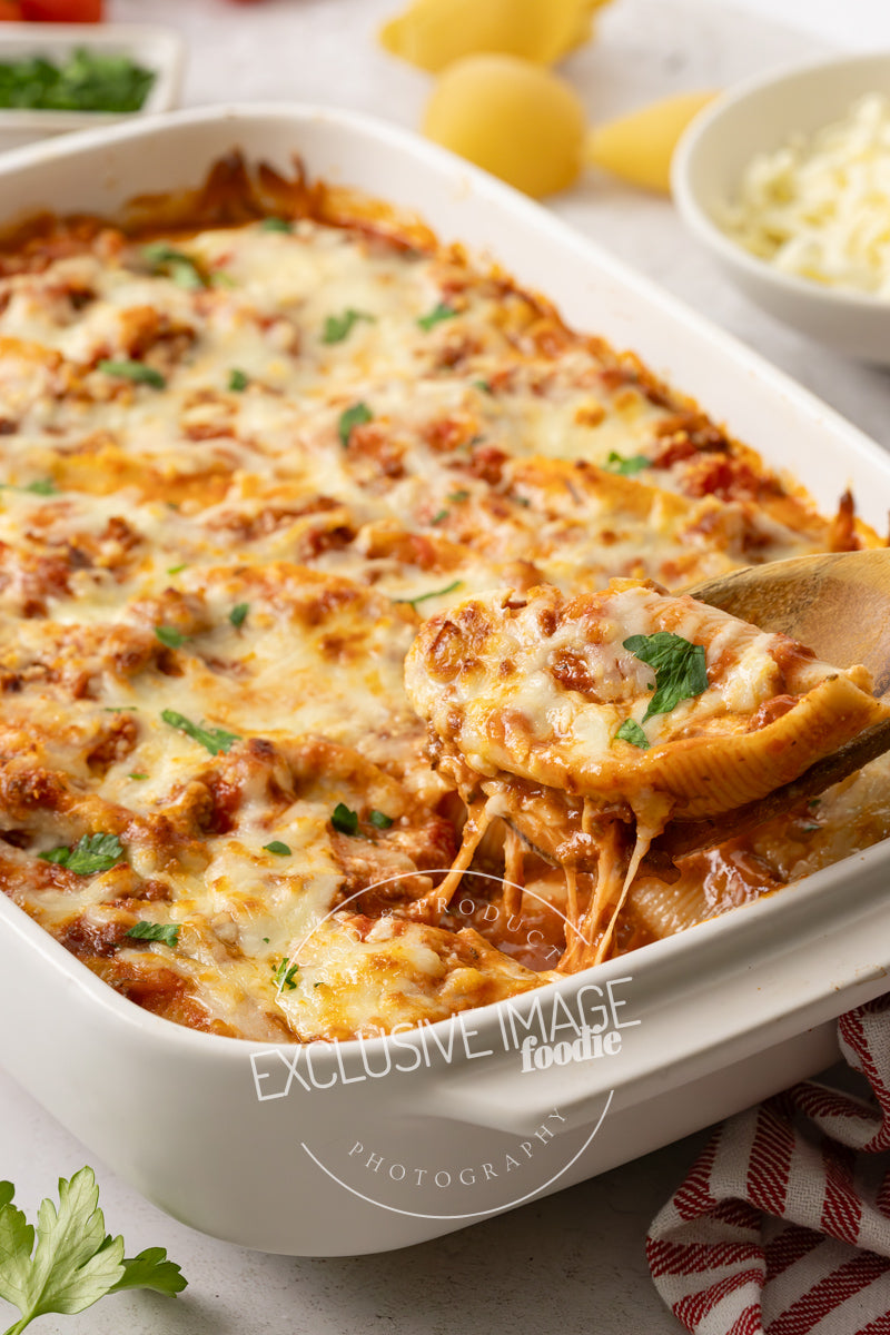 Beef Stuffed Shells with Cottage Cheese Recipe (exclusive)