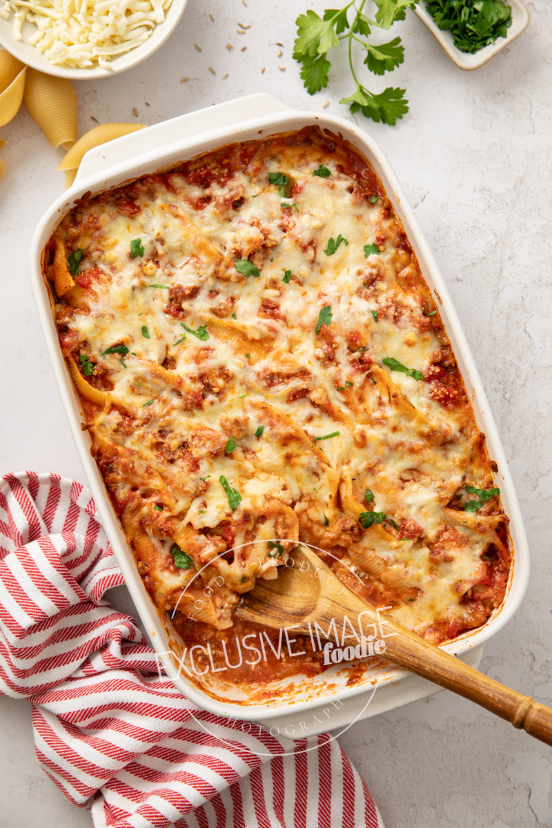 Beef Stuffed Shells with Cottage Cheese Recipe (exclusive)