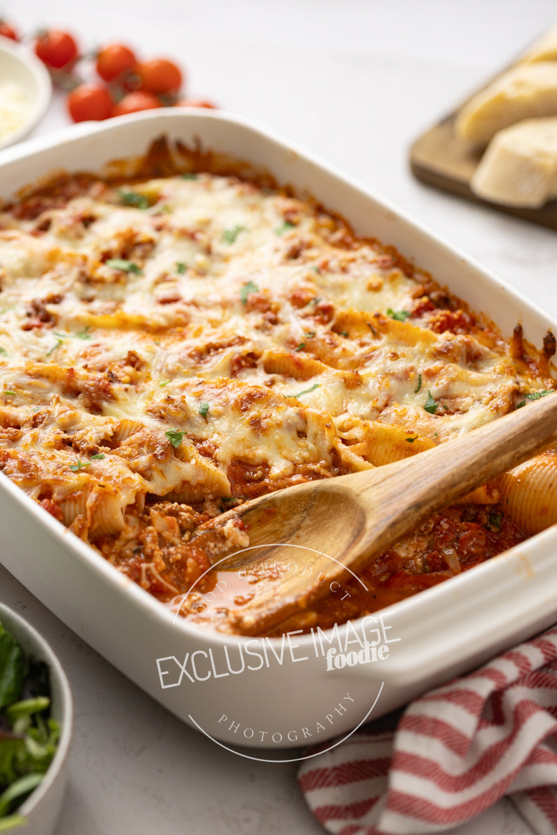 Beef Stuffed Shells with Cottage Cheese Recipe (exclusive)