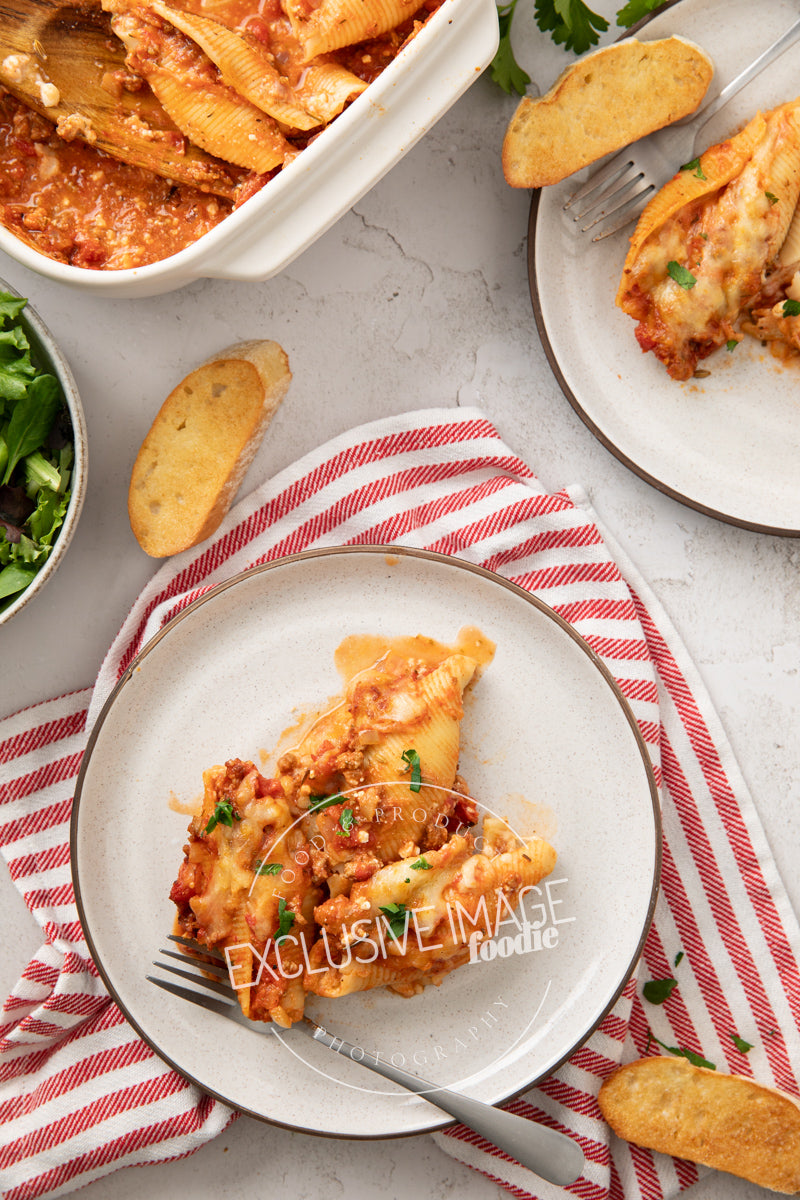 Beef Stuffed Shells with Cottage Cheese Recipe (exclusive)