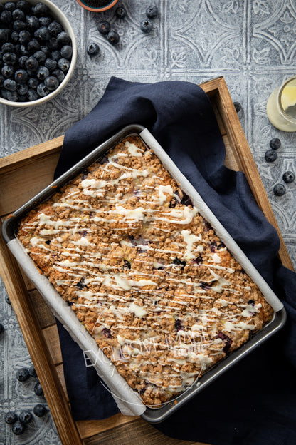 Blueberry Coffee Cake with Lemon Glaze Recipe (exclusive)
